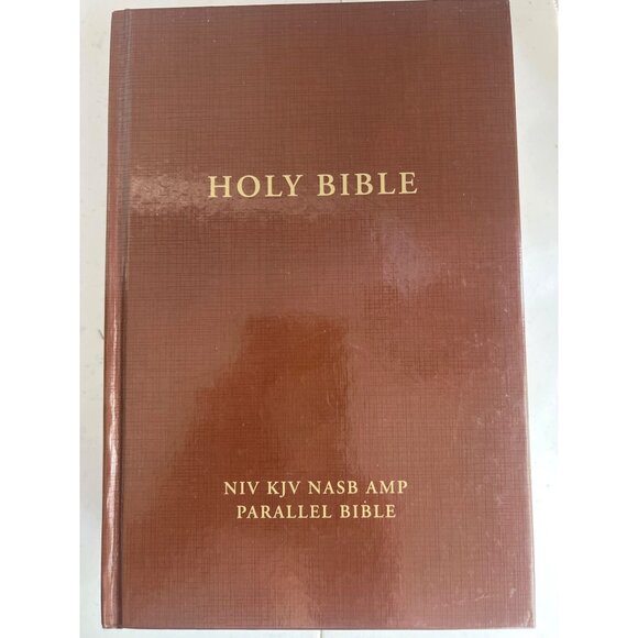 NIV KJV NASB AMP Parallel Bible Hardcover Zondervan - Picture 1 of 3